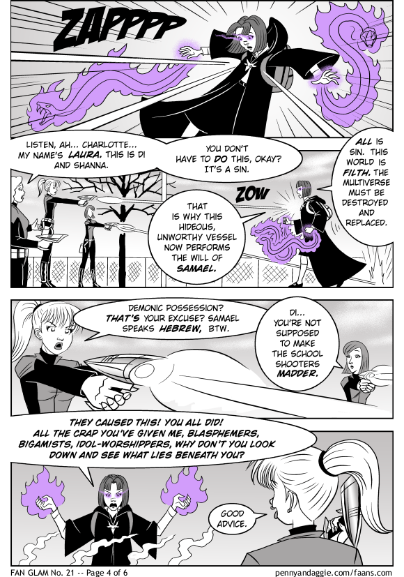 [Comic: Fan Glam No. 21, 4 of 6]